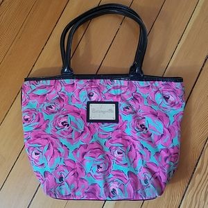 Betseyville Pink & Blue Tote by Betsey Johnson